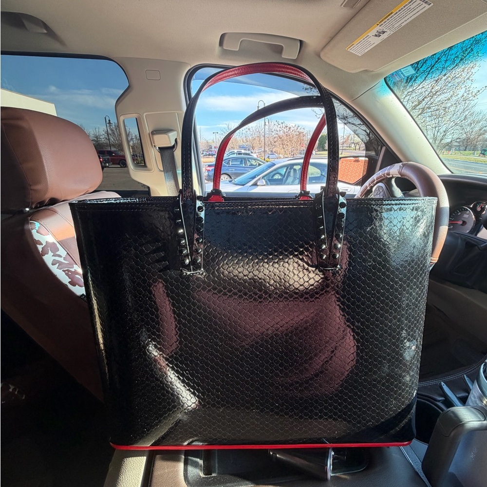 Christian Louboutin East West Tote Patent Embossed
